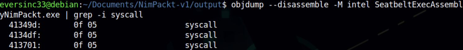 Syscall instructions