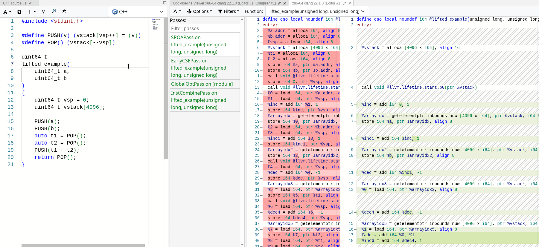 LLVM optimization